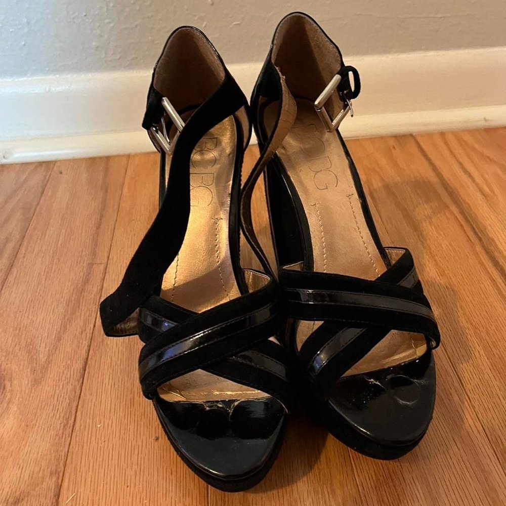 BCBG black heels
